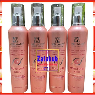 Sữa dưỡng tóc phục hồi chống rối VITAMIN hoa sứ Wellmate Moisture Kick Spray Conditioner 150ml