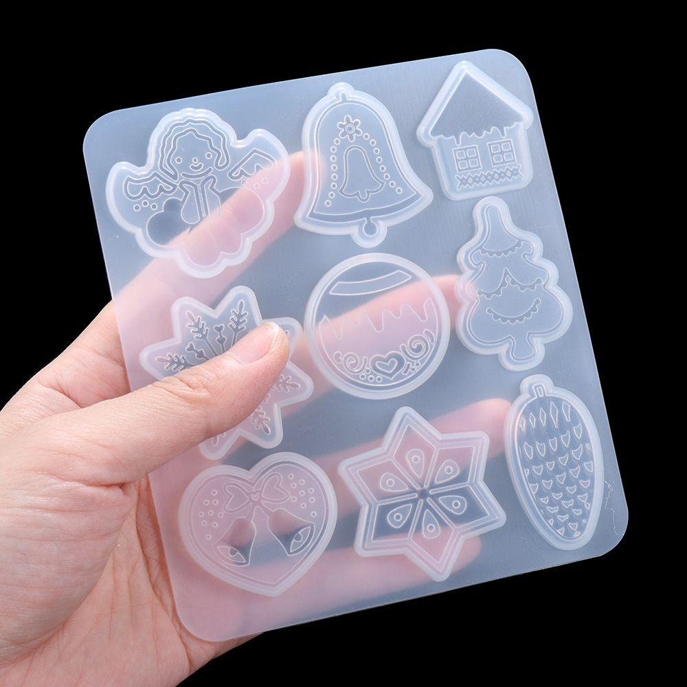 Khuôn Làm Trang Sức Bằng Nhựa Resin Hình Cây Thông Giáng Sinh