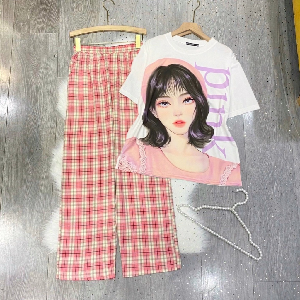 Set đồ nữ quần dài CARO KATE NHIỀU MẪU 9 ❤️ Đồ bộ hoạt hình Freesize Molly Fashion