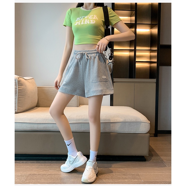 Quần Short Thể Thao Ống Rộng Phong Cách Hàn Quốc Có 3 Màu Sắc Chọn Lựa Cho Nữ