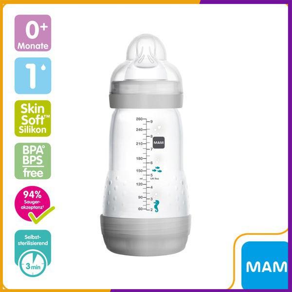 Bình sữa chống đầy hơi Mam Đức 160ml & 260ml & 320ml