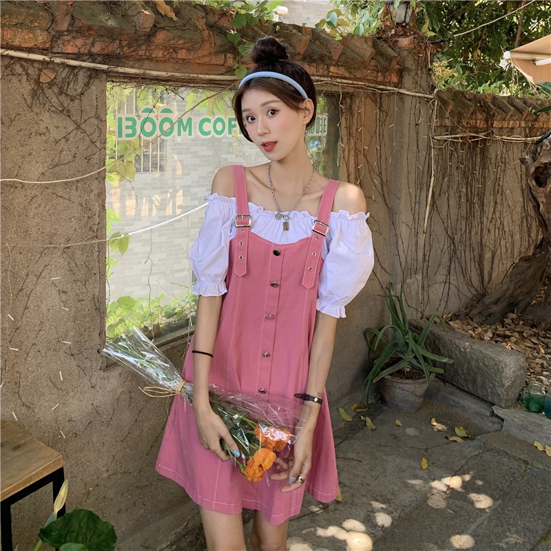 Đầm IELGY phong cách Hàn Quốc thời trang mùa hè ngọt ngào xinh xắn dành cho nữ