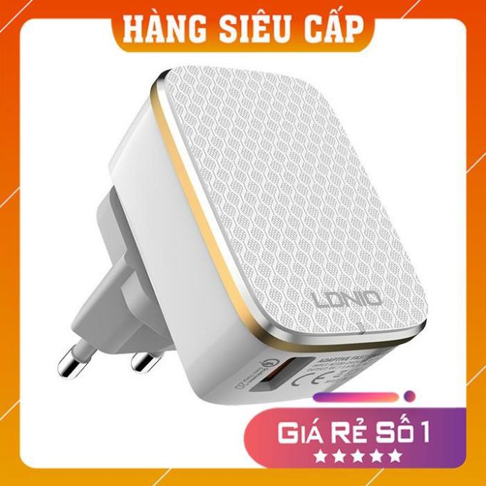 [Hàng xịn] Bộ Sạc nhanh LDNIO A1204Q Auto-ID Adaptive Fast Charging Qualcomm QC 3.0 - hàng chính hãng