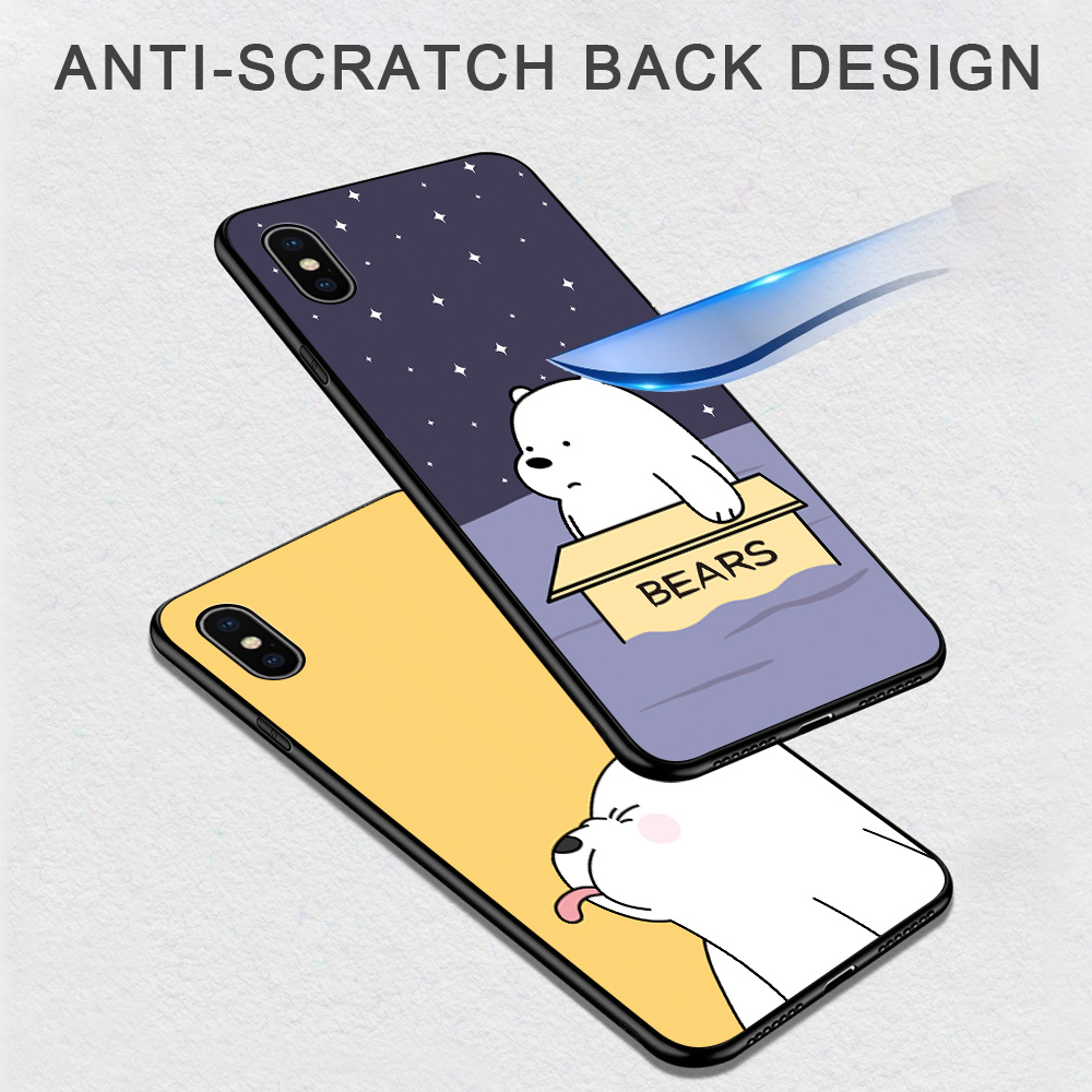 Ốp lưng điện thoại Xiaomi Poco M3 Pro Poco M3 Pro 5G Phim hoạt hình dễ thương Anime We Bare Bears Vỏ cô gái Chàng trai đáng yêu Chống sốc TPU silicon mềm mại Hontinga Vỏ