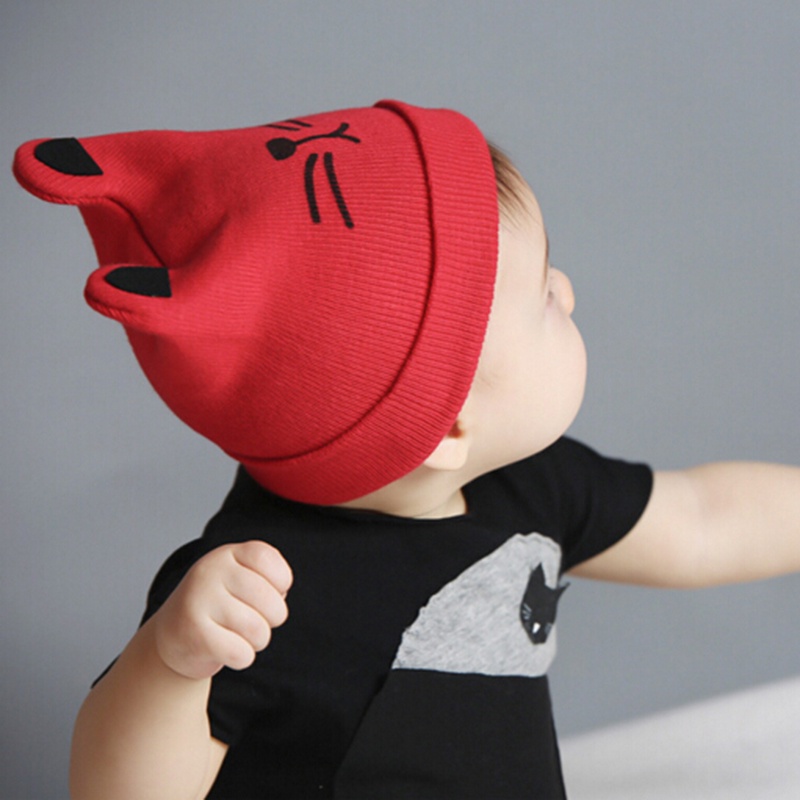 Mũ Cotton Mềm Đính Tai Hoạt Hình Giữ Ấm Mùa Thu Đông Cho Bé