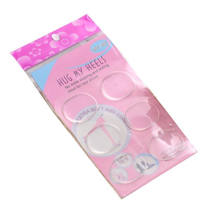 Set 6 Miếng Lót Giày Cao Cấp Bằng Silicon gel Mềm Chống Trượt Có Nút Lót Trong Giày Cao Cấp