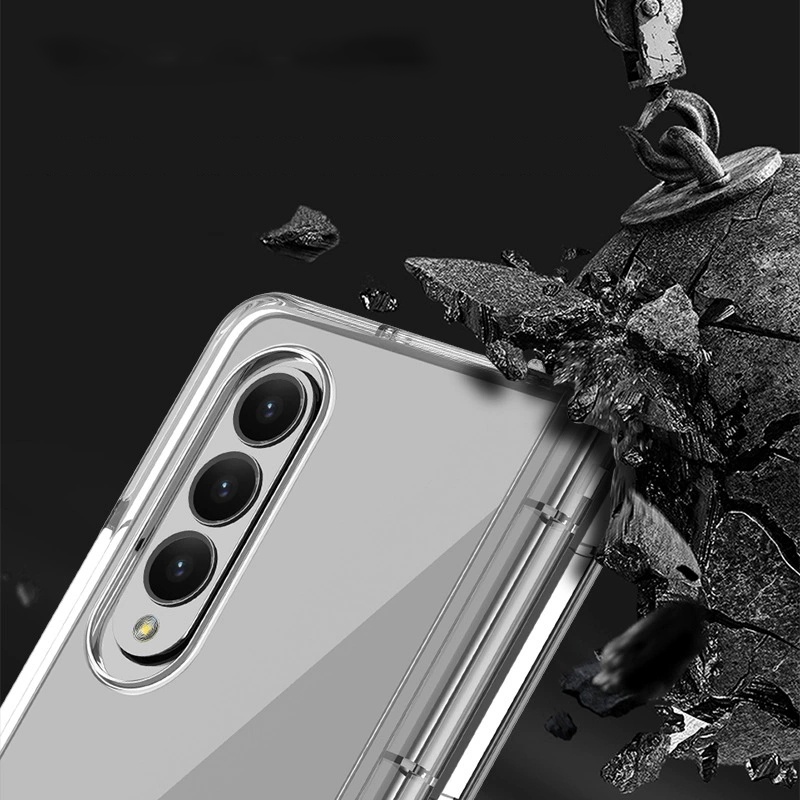 Ốp Điện Thoại Trong Suốt Có Ngăn Đựng Bút Cho samsung galaxy z fold 5 4 3