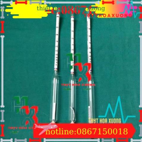 Com Bo 20 Cái Dụng Cụ Đo Nồng Độ Cồn - Tửu Kế Đo Nồng Độ Rượu - Cồn Kế [Từ 0 - 100 Độ]