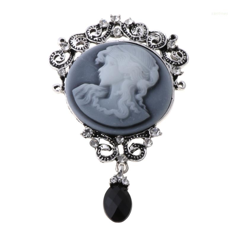 Ghim Cài Áo Hình Victorian Cameo Phong Cách Cổ Điển Thanh Lịch Cho Nữ