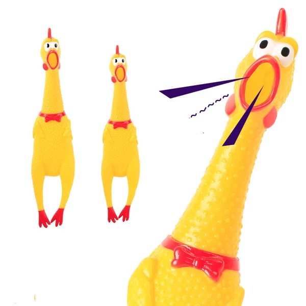 GÀ BÓP Biết Kêu Shrilling Chicken, Phát Ra La Hét Tiếng Gà Ngộ Nghĩnh - Đồ Chơi Cho Chó Mèo
