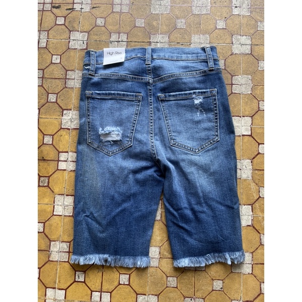 quần biker jean lưng cao hiệu xuất khẩu