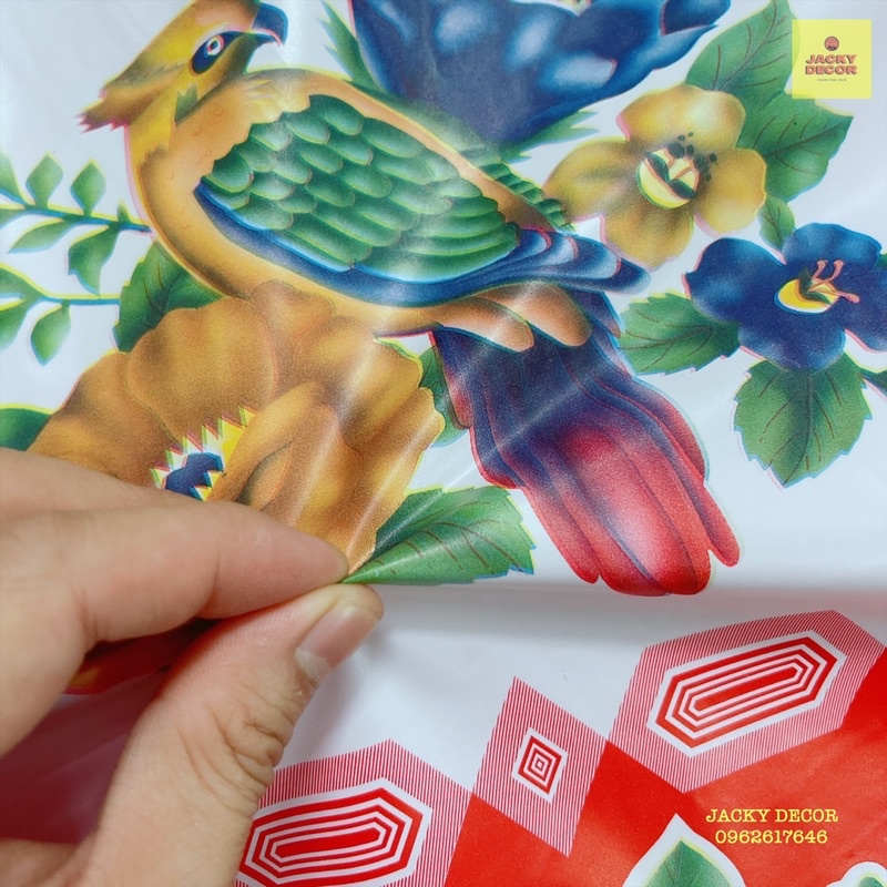 KHĂN TRẢI BÀN CON VẸT PHONG CÁCH XƯA 140x100cm; 140x200cm; 140x300cm