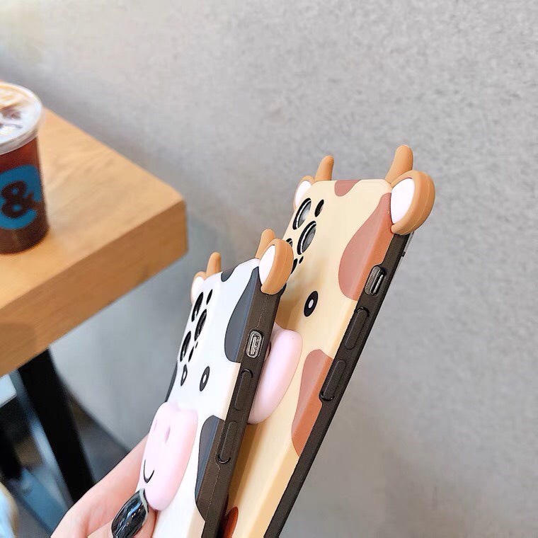 Ốp iphone Hình Bò Dễ Thương 7,8plus,x,xs,xsmax,11,11promax,12,12promax,13,13promax Nanoshop_1688
