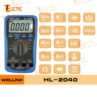 WELLINK HL - 2040 Đồng Hồ Đo Điện Đo Tụ Đo Tần Số Đo Nhiệt Độ Wellink HL 2040