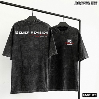 Áo thun wash revision unisex nam/nữ cotton form rộng beaver tee