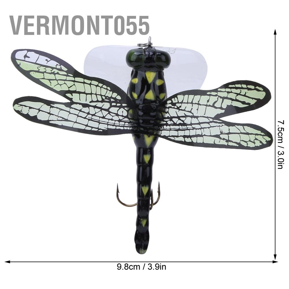 Hàng Hot Chuồn chuồn có hình dạng Mồi nhân tạo Wobblers Hard Lure Côn trùng 7,5cm 6g Câu cá Hàng giao ngayVermont055
