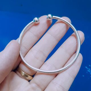 Vòng lắc cho bé, bạc ta, dáng hở