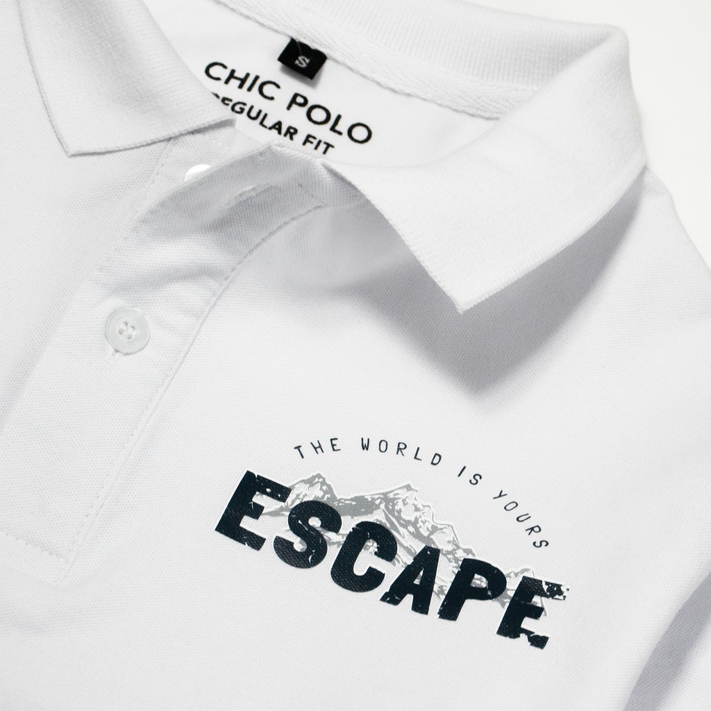 Áo Polo nam cổ bẻ Escape in 3D - Vải cá sấu CVC Cotton Cao Cấp - Thiết kế chuẩn form trẻ trung - CHICWEAR