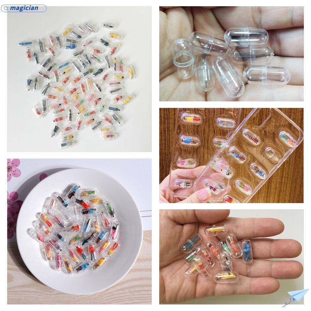 Bộ 25 Mô Hình Nhân Vật Hoạt Hình Viên Thuốc Con Nhộng Trong Suốt