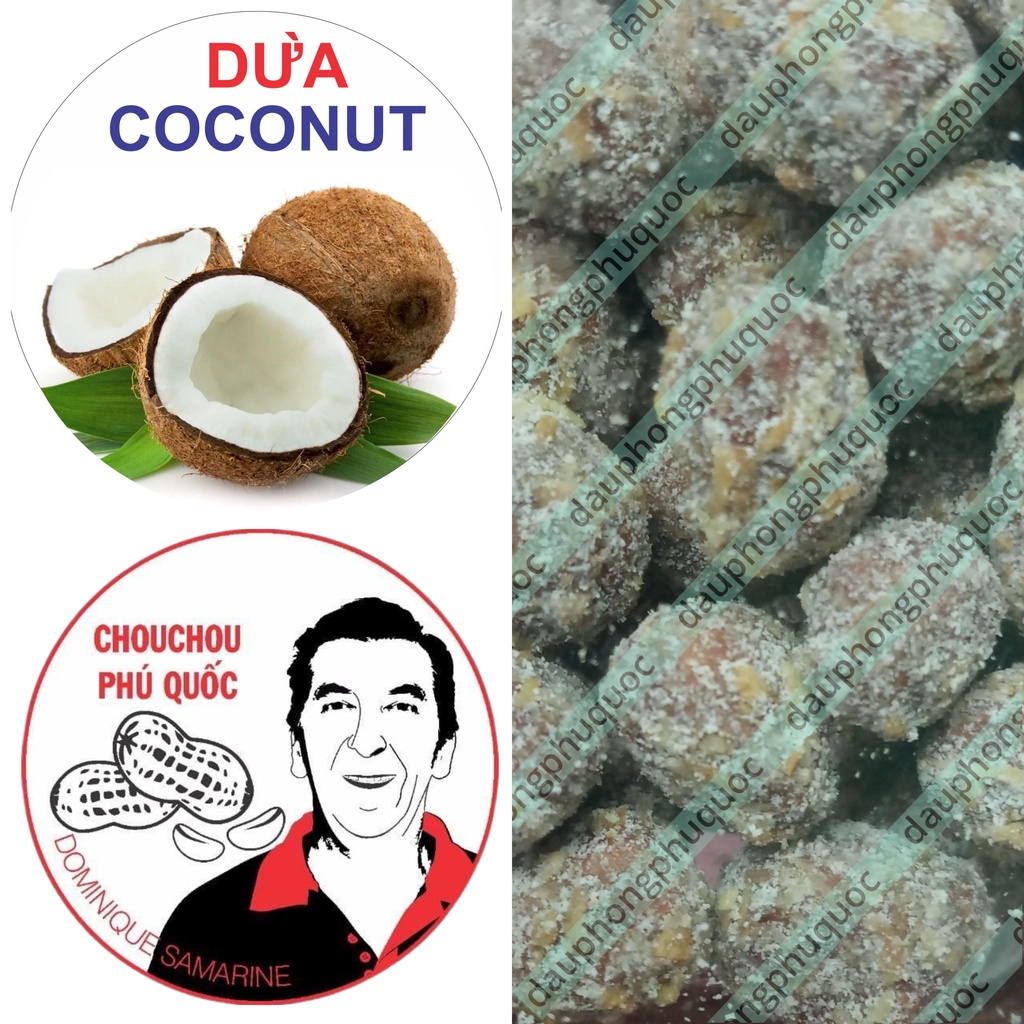 Đậu phộng thập cẩm 30 vị CHOUCHOU PHÚ QUỐC ÔNG TÂY [combo 5 tặng 1 hũ 500g]