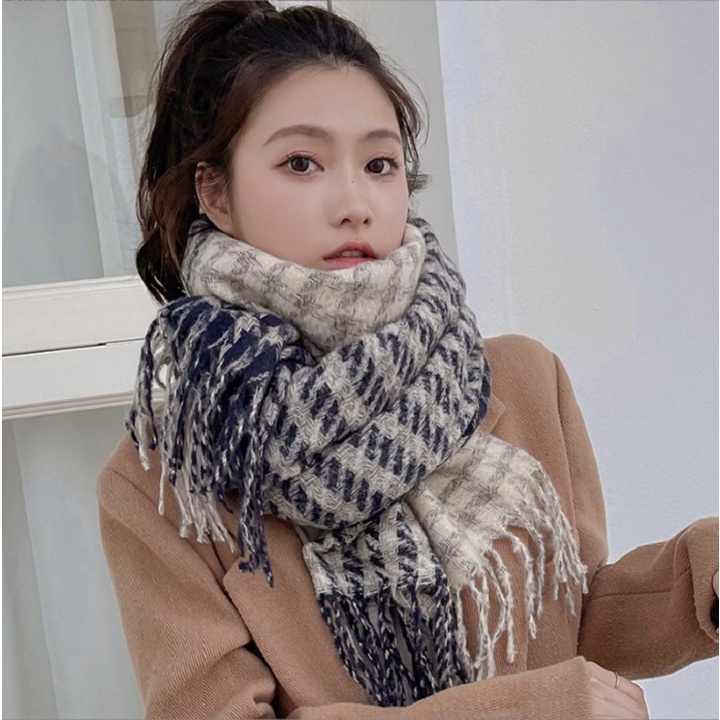 [CAO CẤP] Khăn Choàng Cổ Len Thời Trang Cao Cấp ,Giữ Ấm Mùa Đông Dày Dặn - 62x205cm - KQCN863