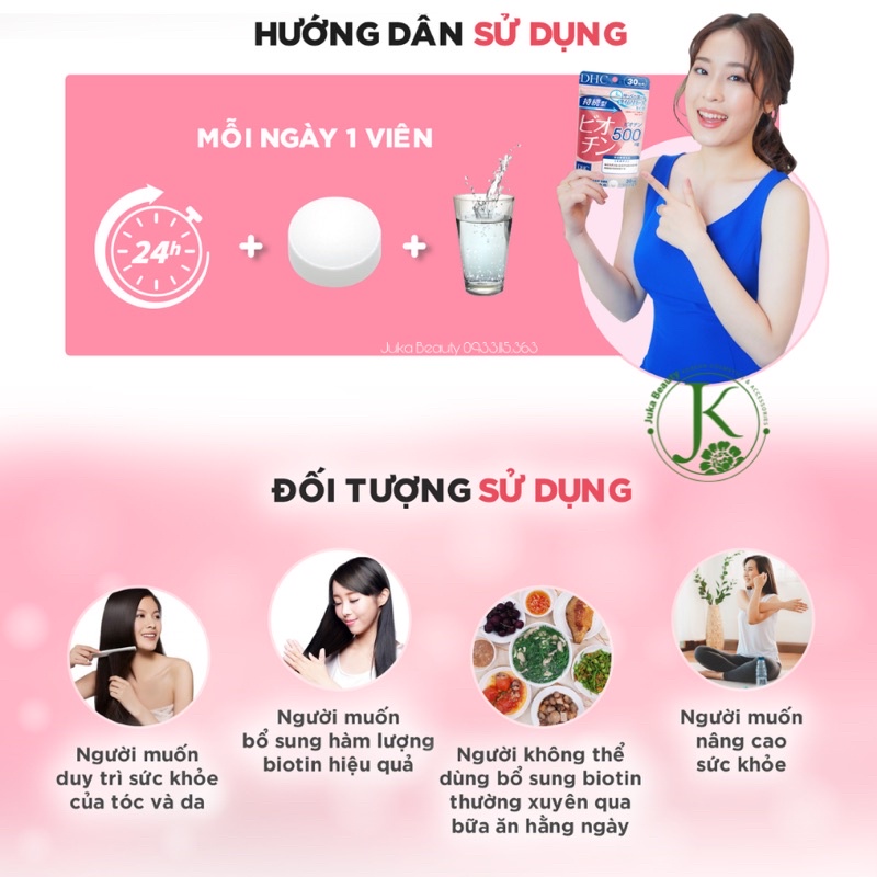 DHC Biotin Ngăn Rụng Tóc, Chắc Móng 30 Ngày 30 Viên