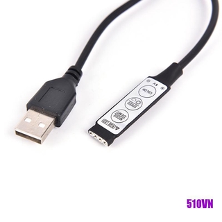 Bộ Điều Khiển Đèn Led Dc 5v Usb Rgb 3 Nút 4pin