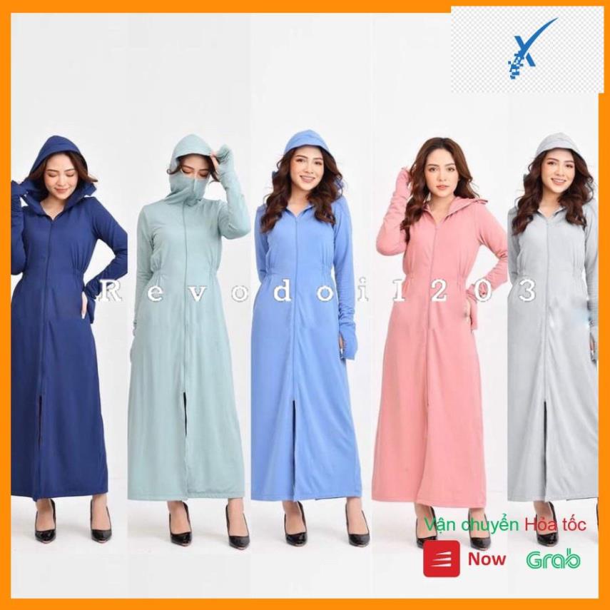 [ Xả tết] Áo Chống Nắng Choàng Dài Vải Thông Hơi Siêu Mát