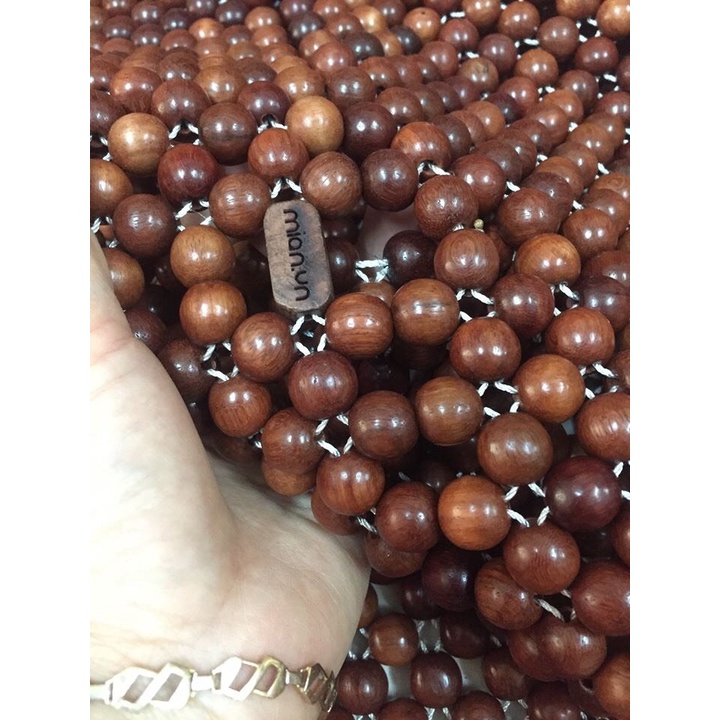 Chiếu hạt gỗ hương hạt 12ly