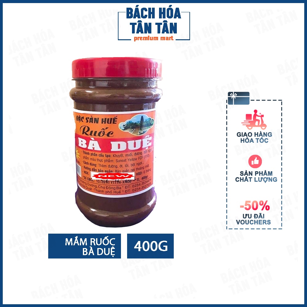 Mắm ruốc Bà Duệ thơm ngon, đặc sản Huế hũ 400g