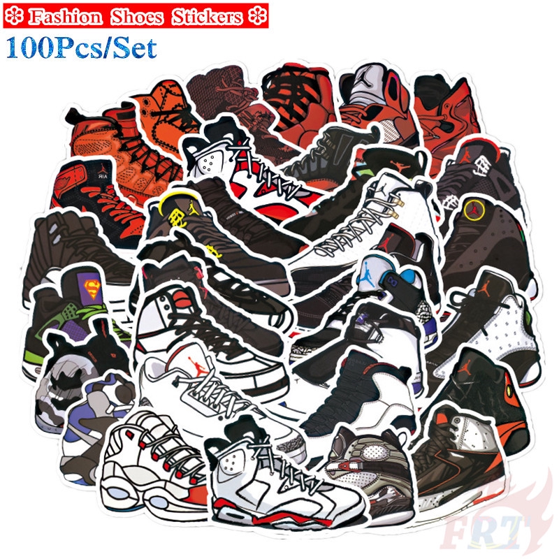 ❉ Sports Shoes - Fashion Brand Series 03 Stickers ❉ 100Pcs/Set DIY Luggage Laptop Skateboard Doodle Stickers