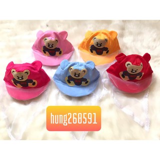 Mũ Cotton Kèm Khăn Voan Tránh Gió Bụi