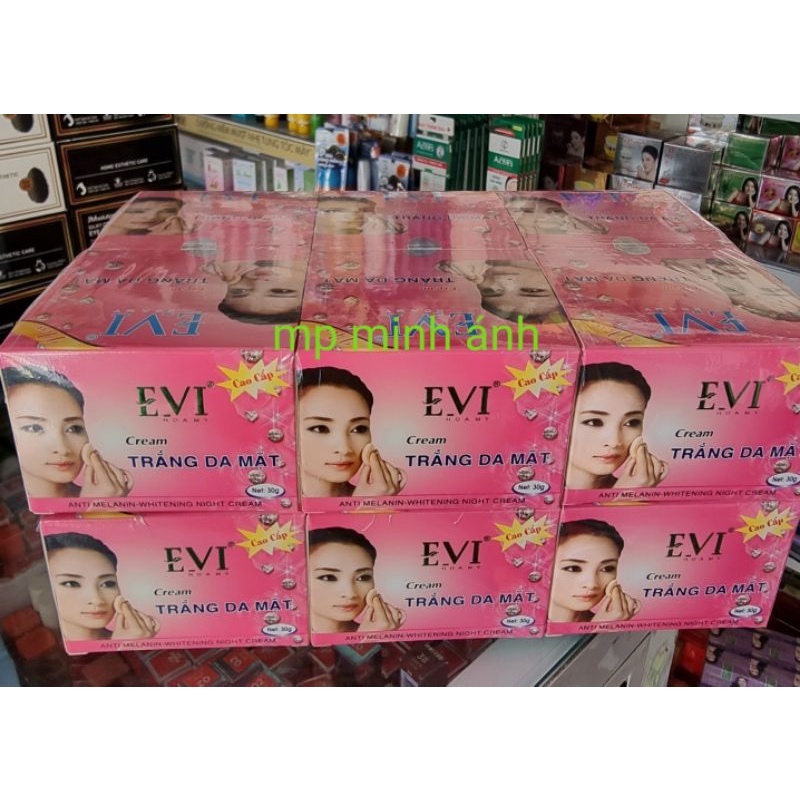 (giá sỉ 12 hộp) kem evi trắng da mặt 30gr màu hồng ( chuẩn cty )