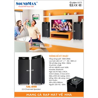Loa dàn karaoke soundmax ak-800