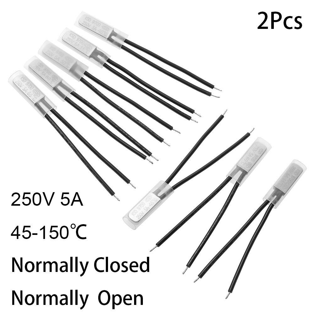 Set 2 Công Tắc Nhiệt KSD9700 45-150 Độ 250V 5A Chuyên Dụng