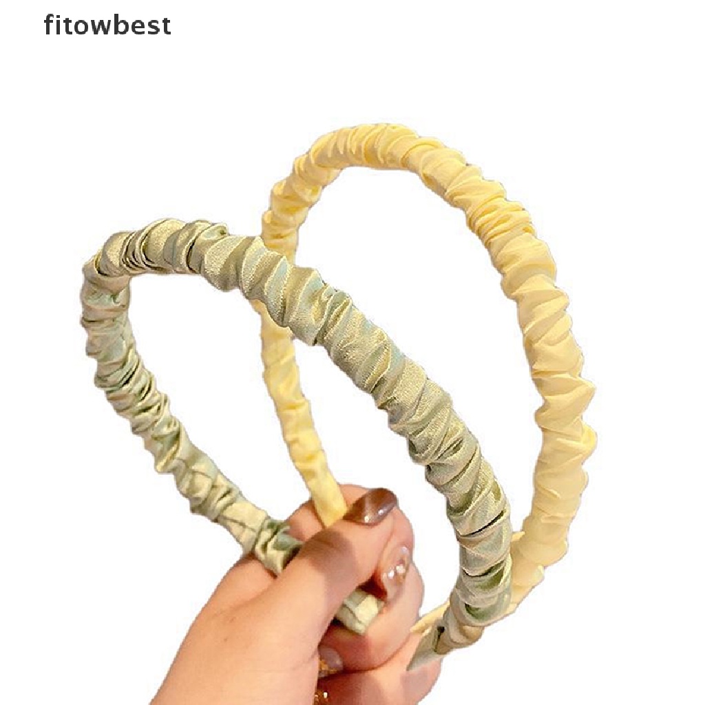 Băng Đô Xếp Ly Mềm Mại Thời Trang Cá Tính Cho Nữ