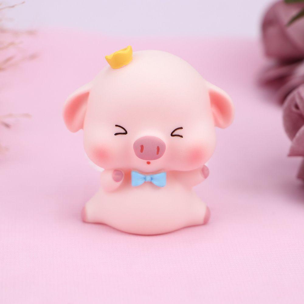 ♫DAPHNE♫ Fashion Cake Decoration Cartoon Ornament Car Interior Decoration Gift New Cute Piggy Doll