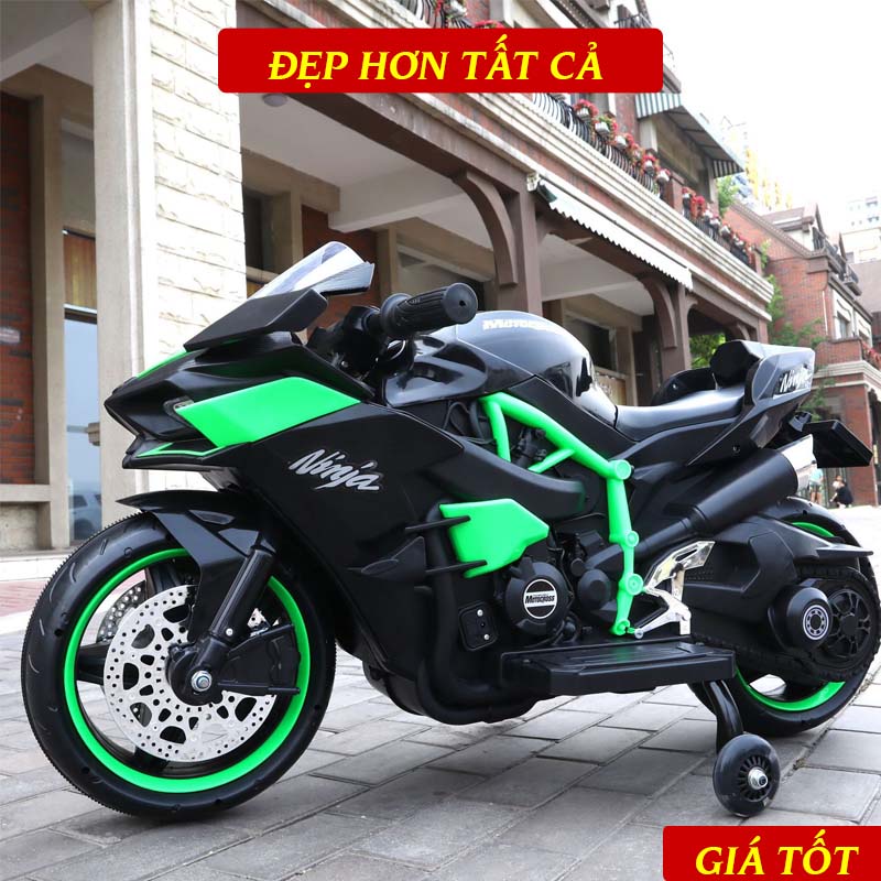 Xe Máy Điện Trẻ Em H2R Cho Bé Từ 2 Tuổi Cực Ngầu, Nhựa ABS Độ Bền Cao