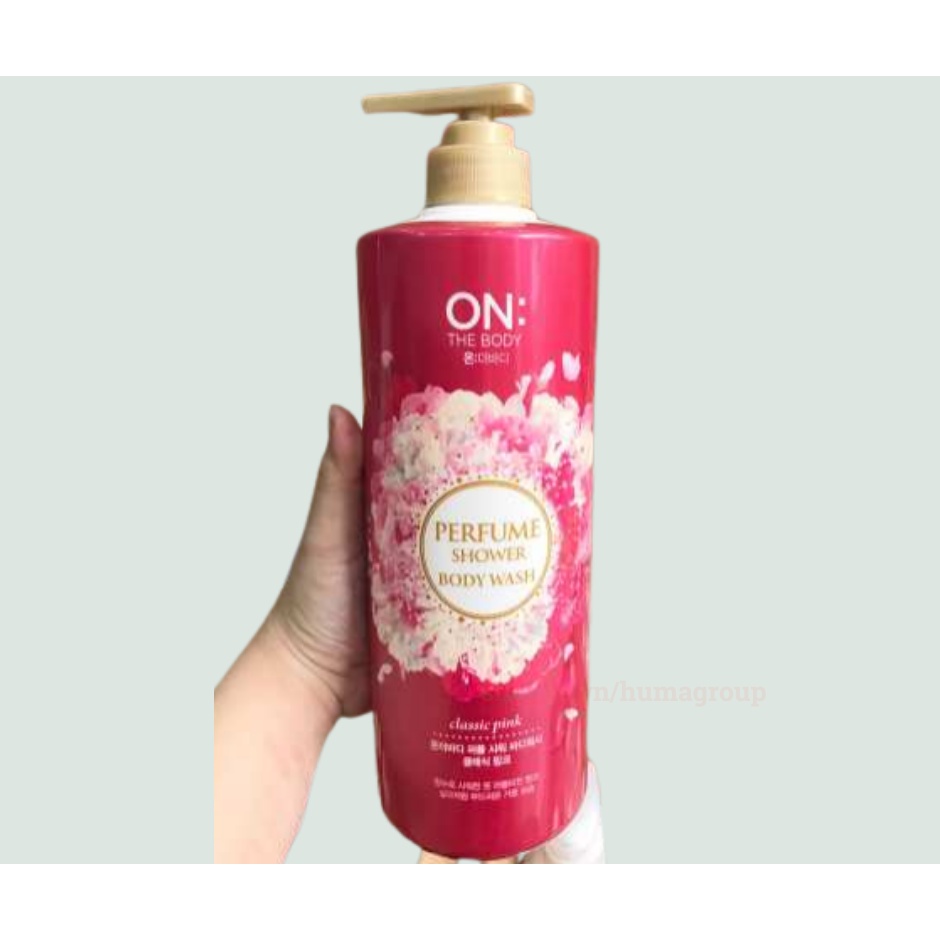 Sữa Tắm Dưỡng Trắng Ẩm Hương Nước Hoa Hàn Quốc On: The Body Classic Pink – Violet Dream – Whitening &amp; Perfume 1000ml
