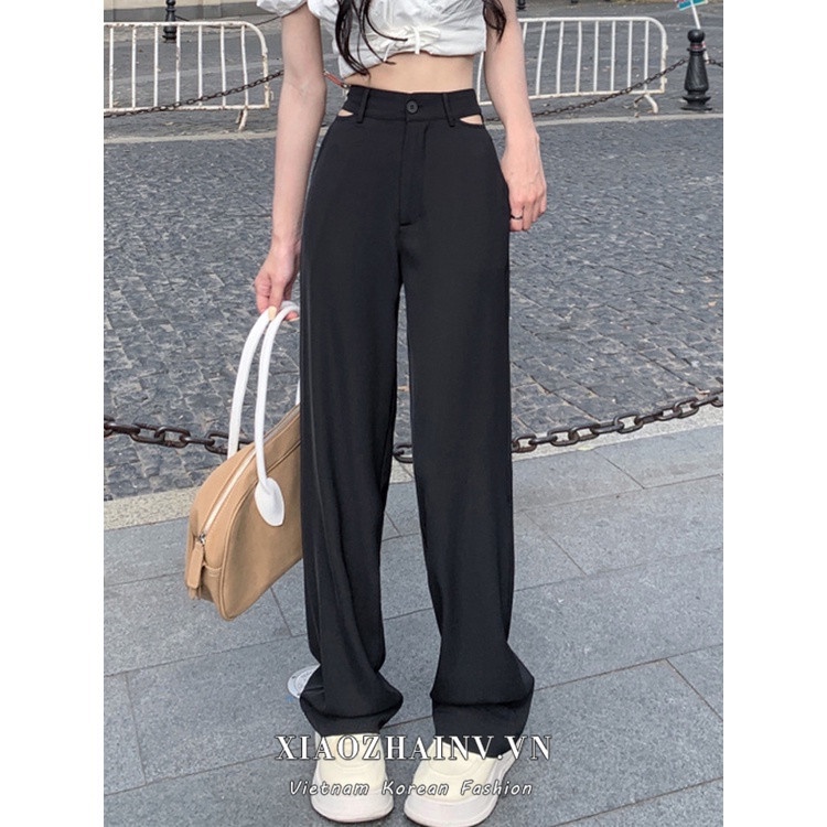 Quần XIAOZHAINV thiết kế ống rộng thời trang mùa hè đơn giản dành cho nữ