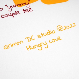 Grimm DC Áo Hungry love | Dinner // White