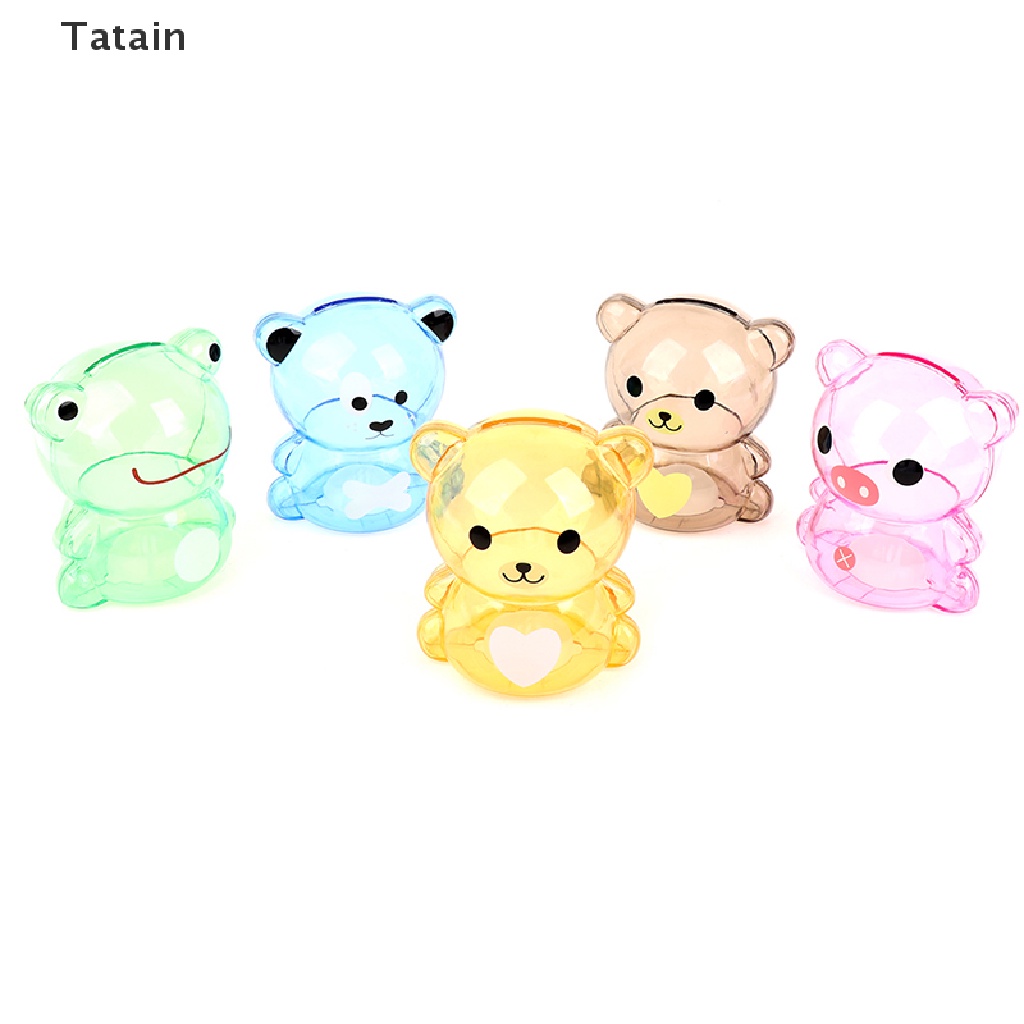 Hộp đựng tiền tiết kiệm hình gấu trong suốt đáng yêu cho bé