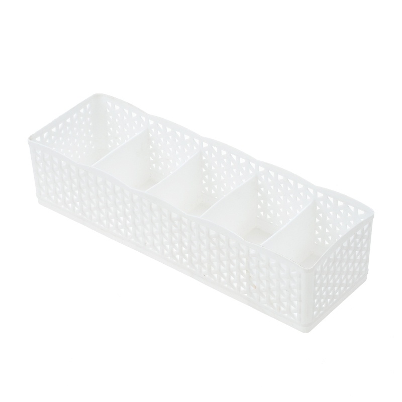Hộp Nhựa PP 5 Ngăn Đựng Đồ Lót / Vớ Tiện Lợi