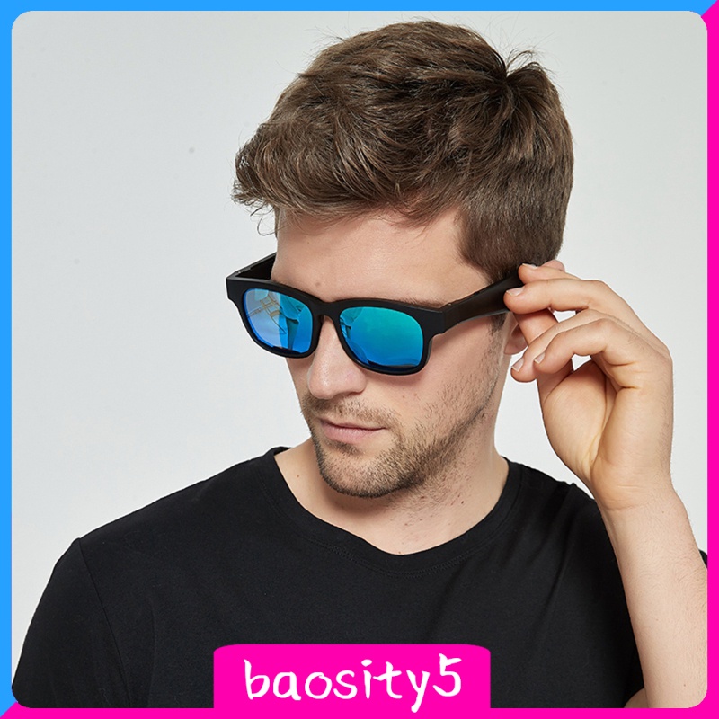 [baosity5] Bone Conduction Smart Glasses Sunglasses Bluetooth Headphones,Open Ear Audio Sunglasses Speaker to Listen Music and Make Phone Calls