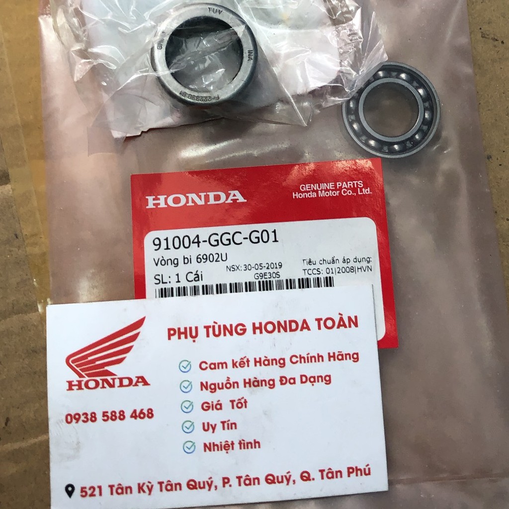 BẠC ĐẠN, VÒNG BI PULY XE GA HONDA ZIN CHÍNH HÃNG