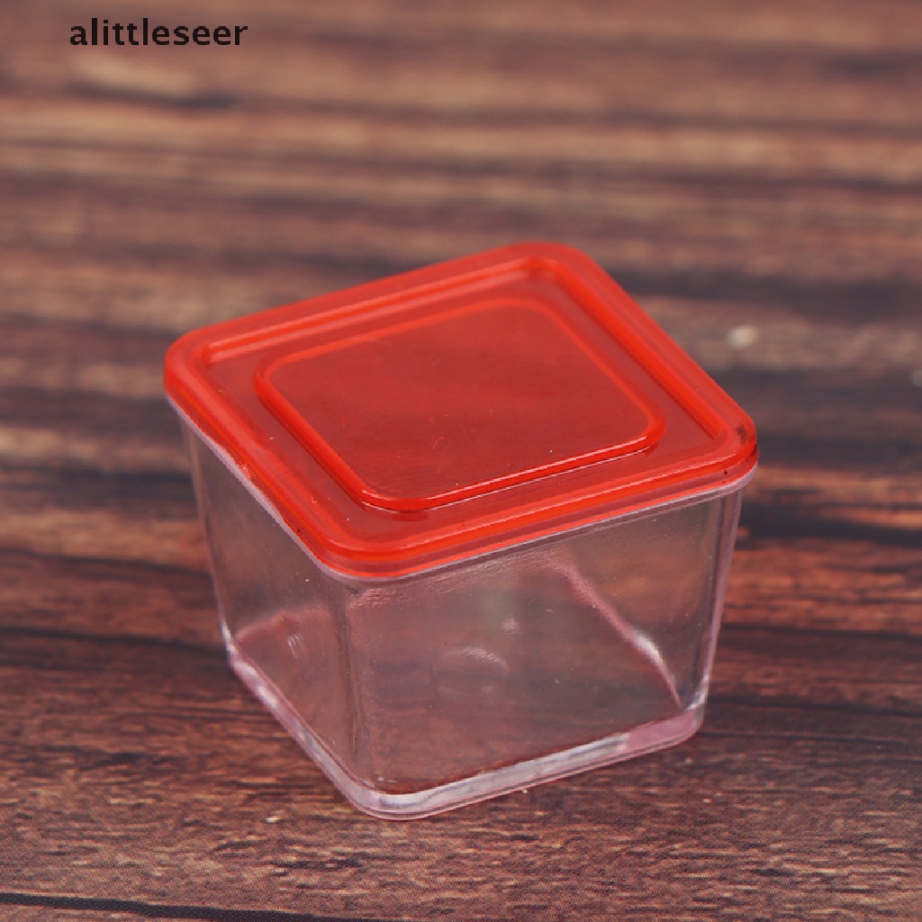 Bộ 4 Hộp Cơm Trưa Mini Tỉ Lệ 1 / 12 Trang Trí Nhà Búp Bê