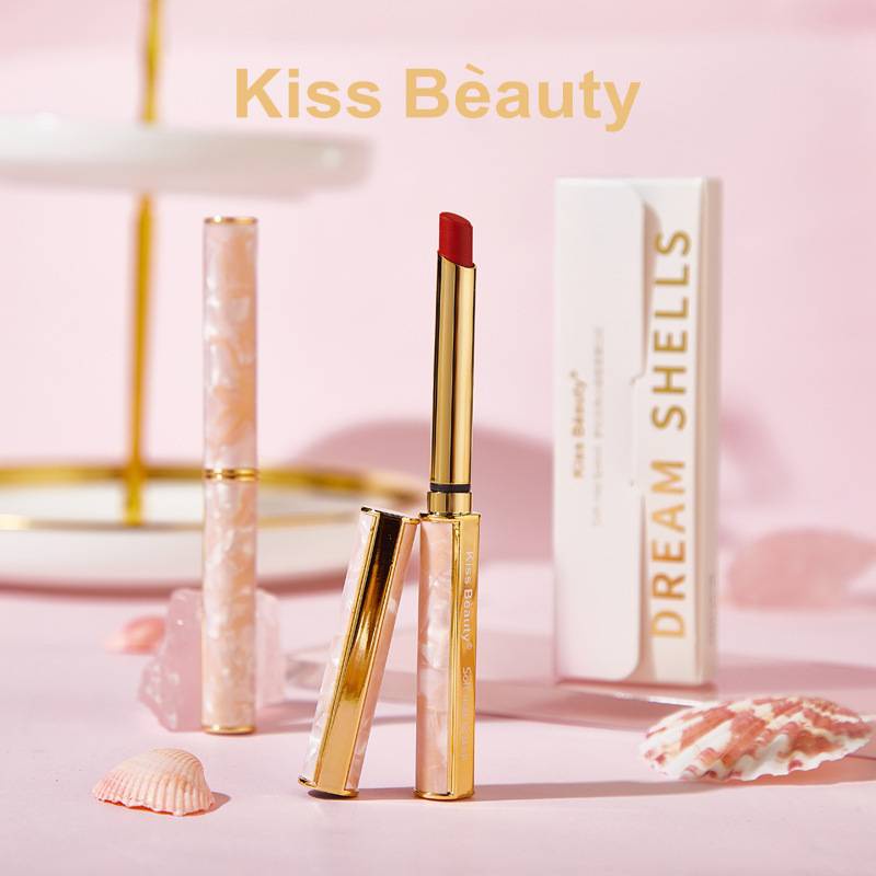 [Hàng mới về] Son Môi Kiss Beauty Dưỡng Ẩm Mềm Mịn 4 Màu Tùy Chọn