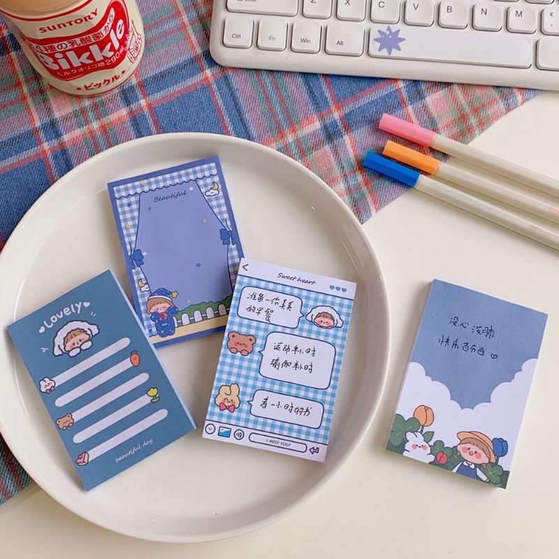 Giấy note/ giấy ghi chú 80 tờ dễ thương ,nhiều mẫu mã