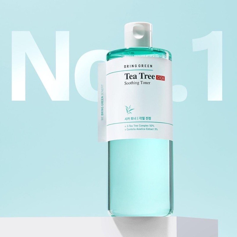 TONER TRÀM TRÀ TEATREE BRING GREEN DỊU DA