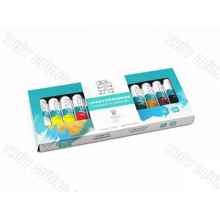 Set bột vẽ Winsor &amp; Newton 12 màu chuyên dùng làm nail